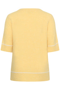 KAFFE CURVE Short-Sleeve Knit Top