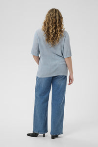 KAFFE CURVE Short Sleeve Knit top