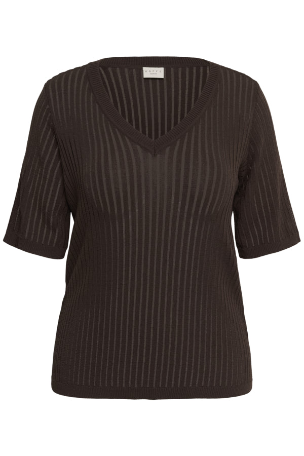 KAFFE CURVE Short Sleeve Knit top