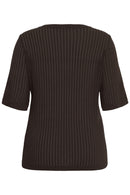 KAFFE CURVE Short Sleeve Knit top