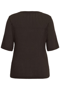 KAFFE CURVE Short Sleeve Knit top