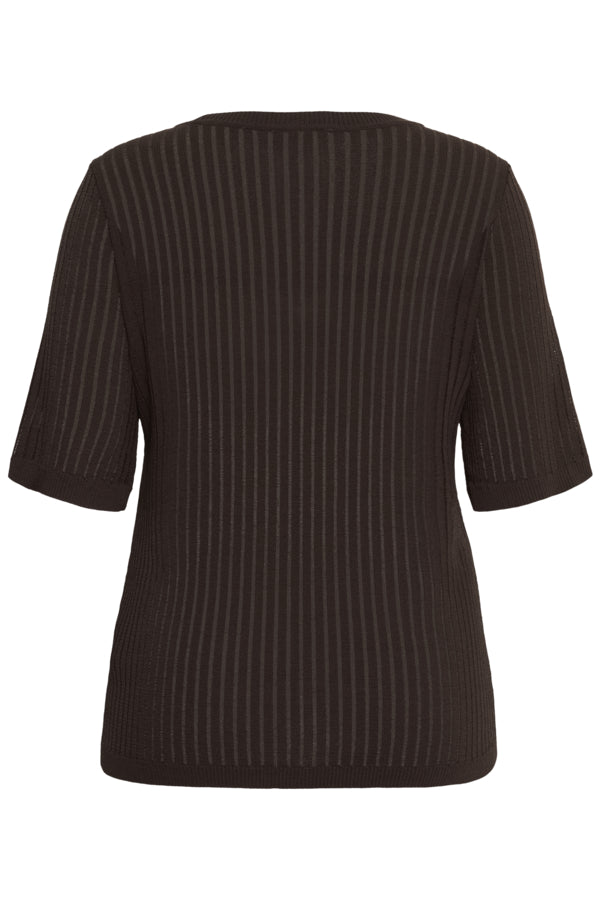 KAFFE CURVE Short Sleeve Knit top