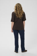 KAFFE CURVE Short Sleeve Knit top