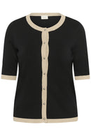 KAFFE CURVE Short Sleeve Cardigan