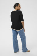 KAFFE CURVE Short Sleeve Cardigan