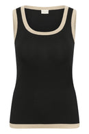 KAFFE CURVE Sleeveless Knit Top