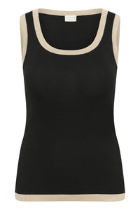 KAFFE CURVE Sleeveless Knit Top