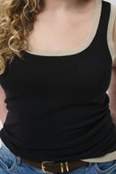 KAFFE CURVE Sleeveless Knit Top