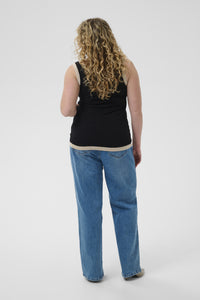 KAFFE CURVE Sleeveless Knit Top