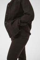 KAFFE CURVE Brown Denim Pants