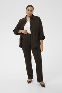 KAFFE CURVE Brown Denim Pants