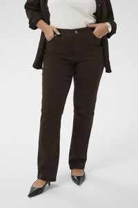 KAFFE CURVE Brown Denim Pants