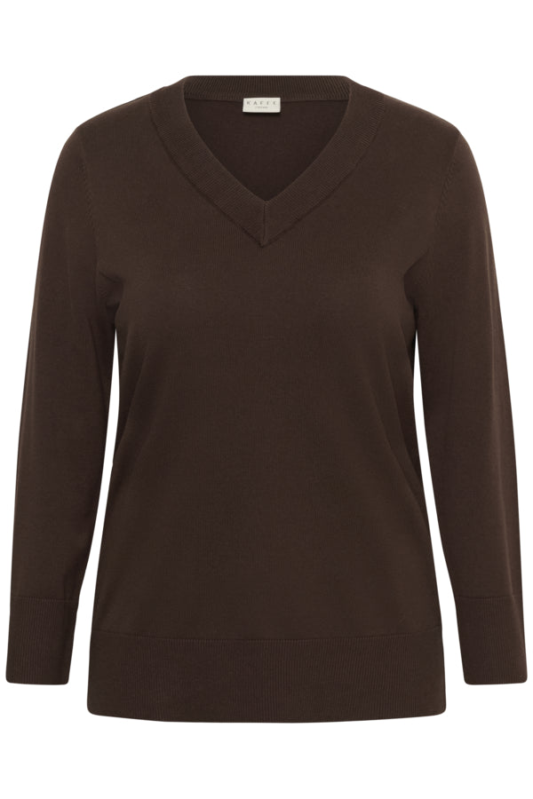KAFFE CURVE Textured Knit Top