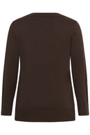 KAFFE CURVE Textured Knit Top