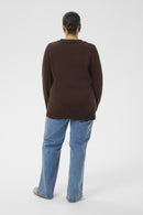 KAFFE CURVE Textured Knit Top