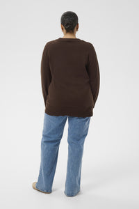 KAFFE CURVE Textured Knit Top