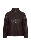 KAFFE CURVE Faux Leather Jacket
