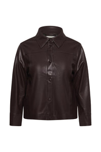 KAFFE CURVE Faux Leather Jacket