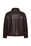 KAFFE CURVE Faux Leather Jacket