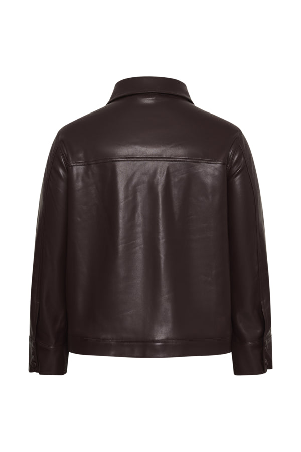 KAFFE CURVE Faux Leather Jacket