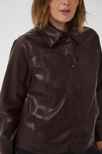 KAFFE CURVE Faux Leather Jacket