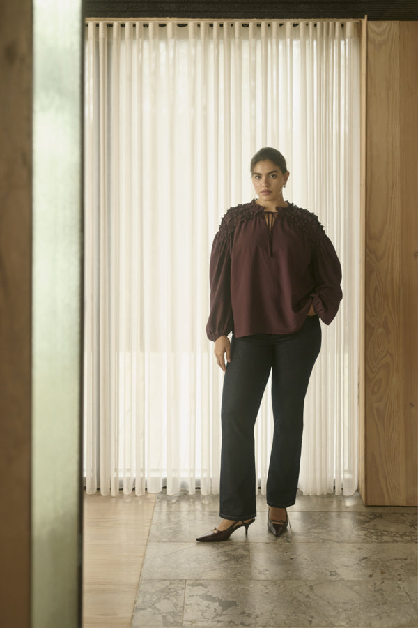 KAFFE CURVE Straight Leg Denim