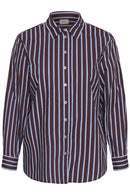 KAFFE CURVE Striped Blouse