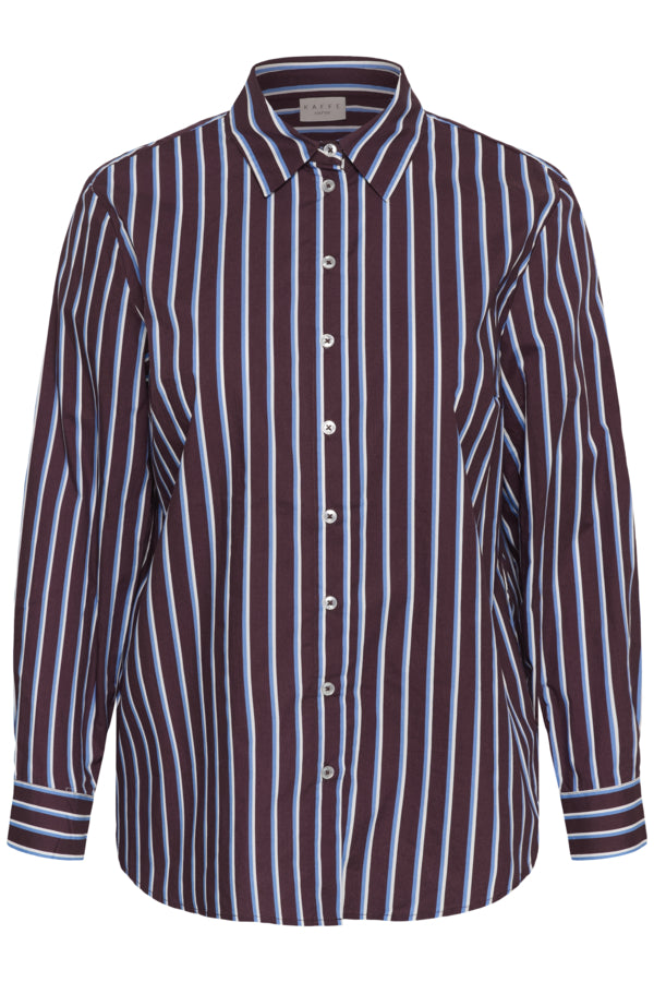 KAFFE CURVE Striped Blouse