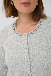 KAFFE CURVE Round Neck Cardigan