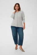 KAFFE CURVE Round Neck Cardigan
