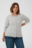 KAFFE CURVE Round Neck Cardigan