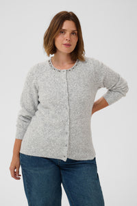 KAFFE CURVE Round Neck Cardigan