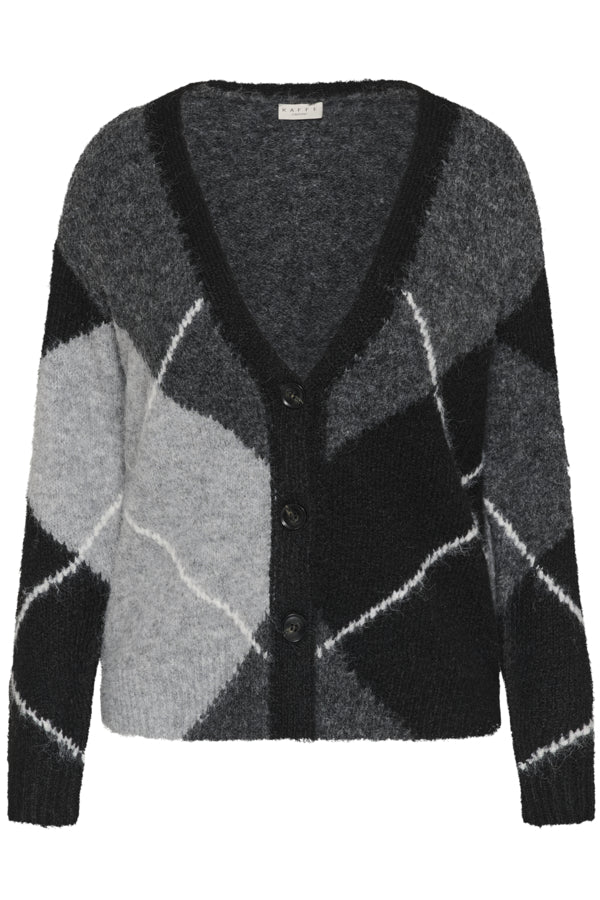 KAFFE CURVE Argyle Cardigan