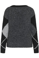 KAFFE CURVE Argyle Cardigan