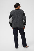 KAFFE CURVE Argyle Cardigan