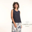 LINEN LUV Sleeveless Blouse