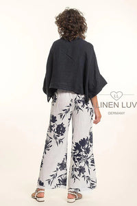 LINEN LUV Batwing Blouse