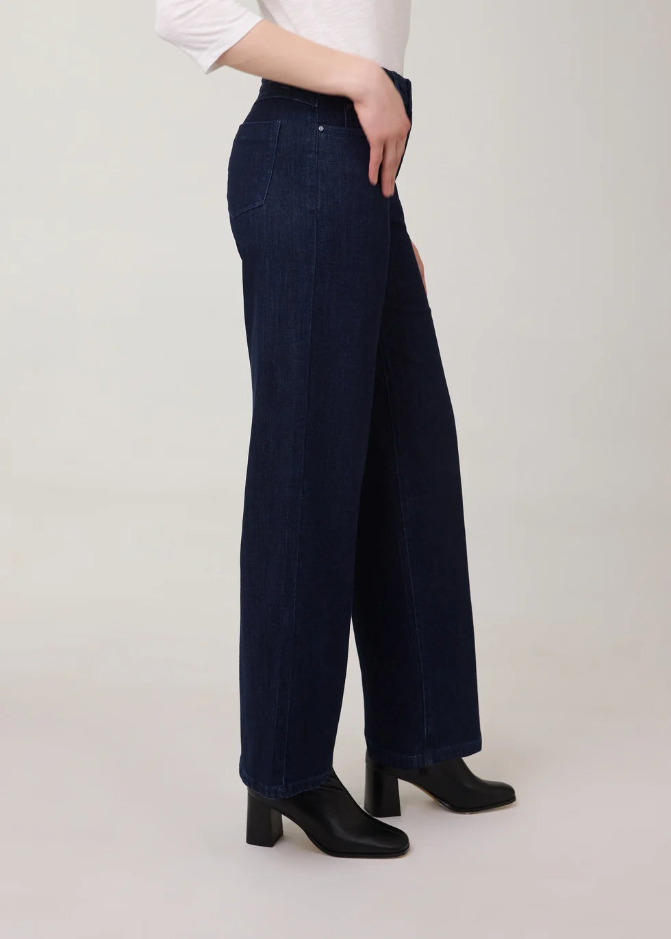 FDJ Olivia Wide Leg Denim Dark Wash