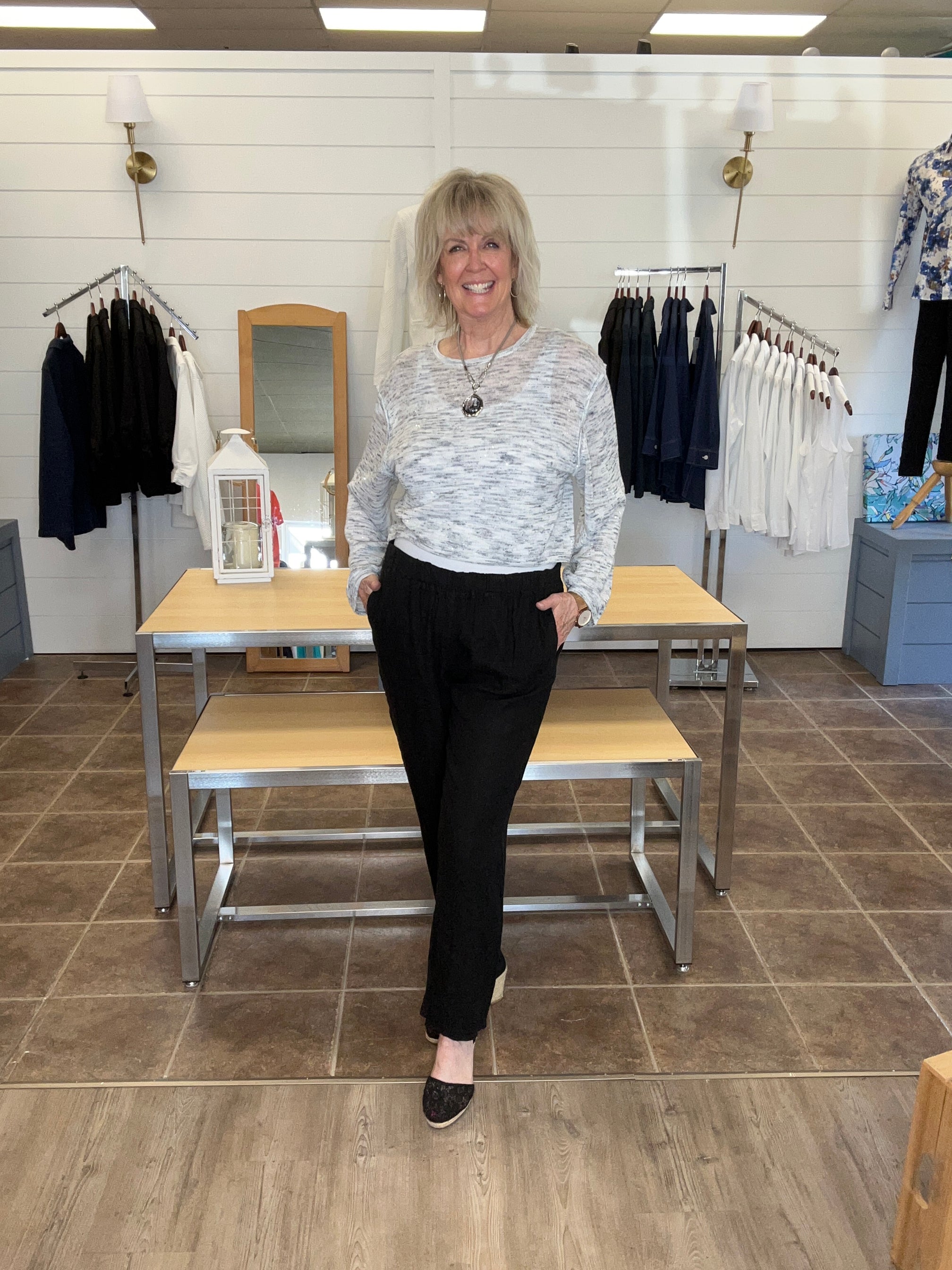 NOT SHY Cotton/Linen Pullover