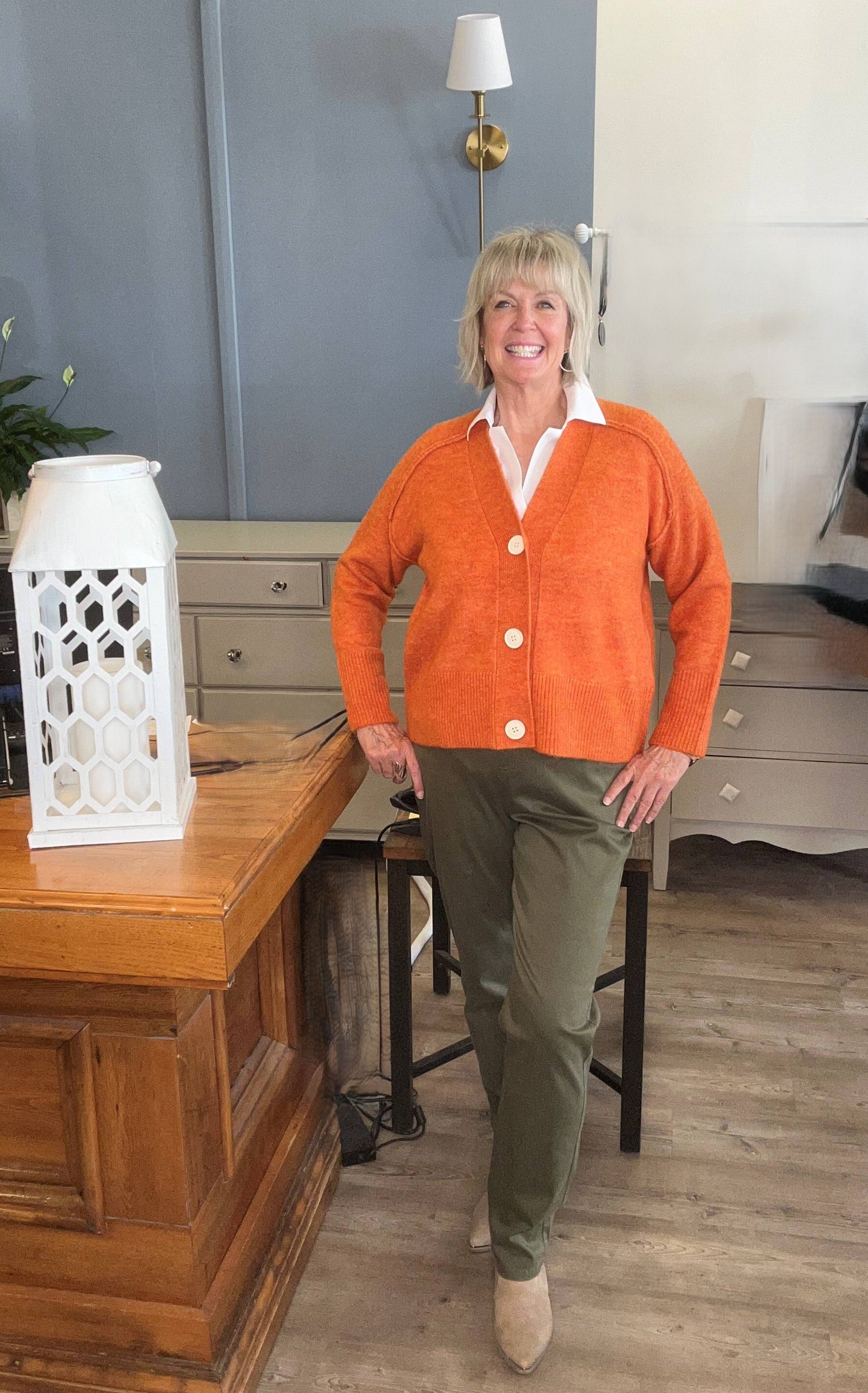 FOIL Part Wool Cardigan