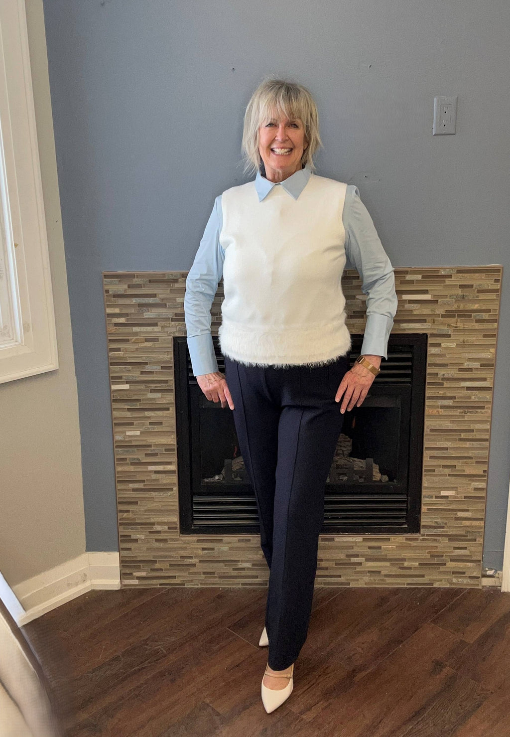 ANGELA MARA Knit Vest