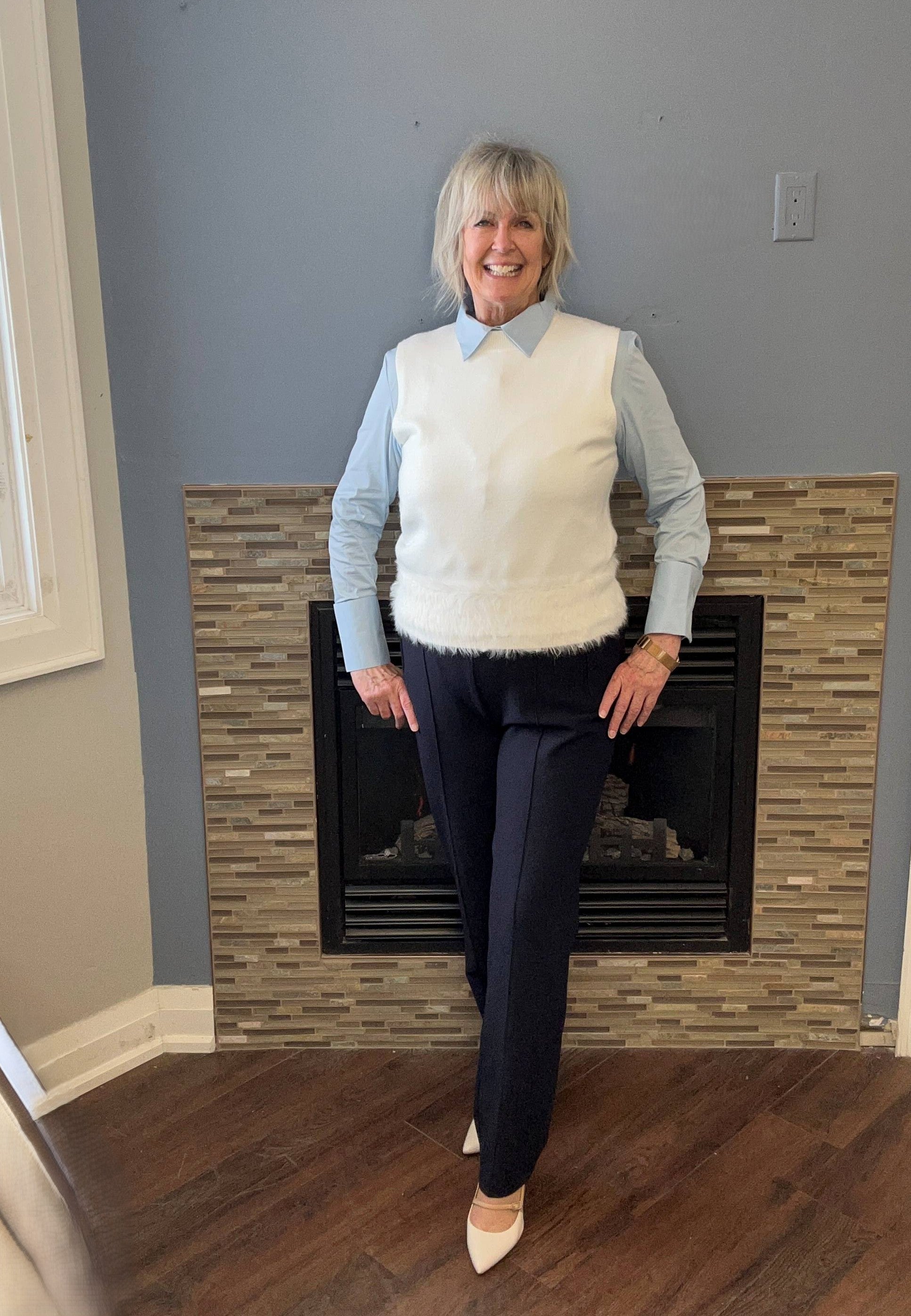ANGELA MARA Knit Vest