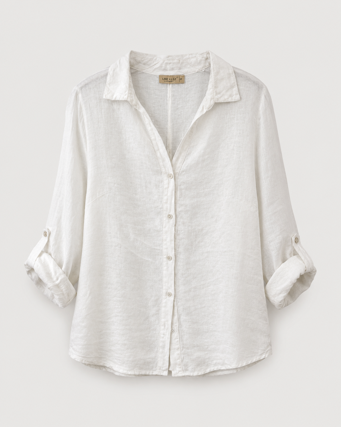 LINEN LUV White Linen Blouse