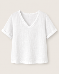 FOIL V Benefits Linen Top