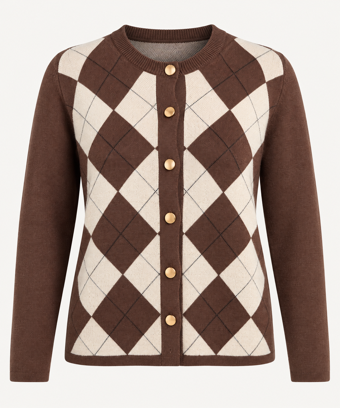 PISTACHE Argyle Cardigan