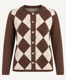 PISTACHE Argyle Cardigan