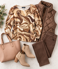CHARLIE B Swirl Sweater