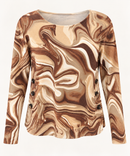 CHARLIE B Swirl Sweater