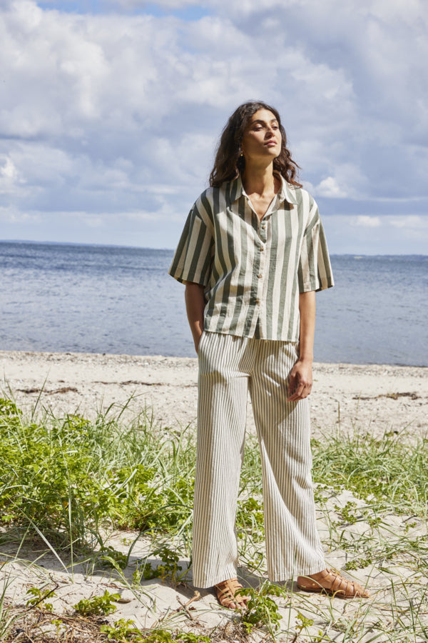 FRANSA Striped Blouse