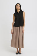 FRANSA Pleated Front Blouse